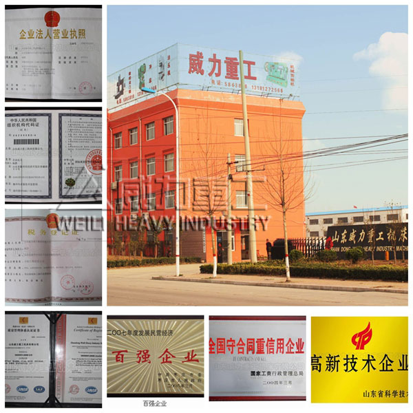 山东威力重工资质证件 山东威力重工资质证件